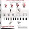 Service Caster 5 Inch 316SS Red Polyurethane Swivel 1-1/8 Inch Expanding Stem Caster Set SCC SCC-SS316EX20S514-PPUB-RED-118-4 - alternate 2